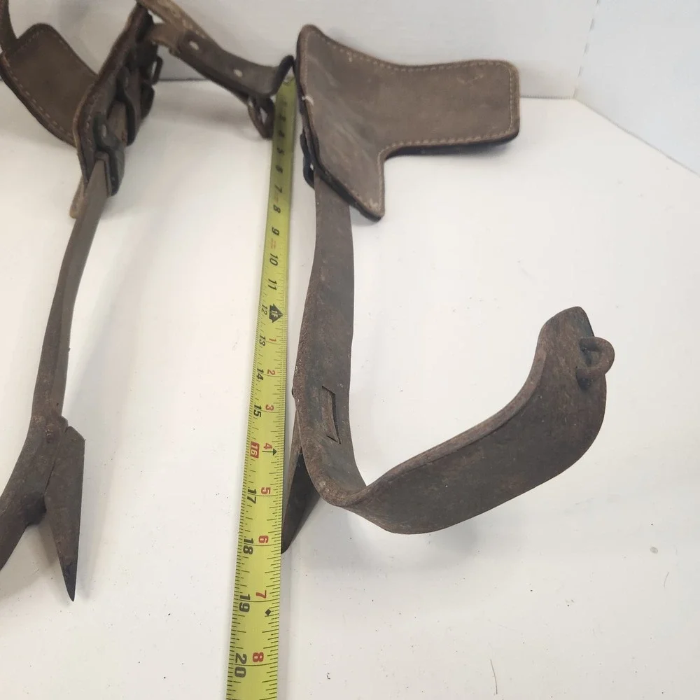 Vintage Buckingham Tree Pole Climbing Spikes Spurs Model 3122 Rustic Barn Decor
